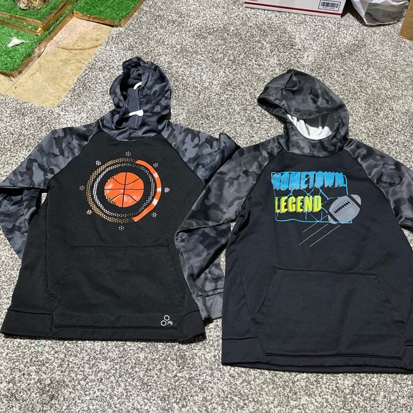 2 Tek Gear Performance Basketball Football Fleece Pull Over Hoodie Size Medium - Picture 1 of 11